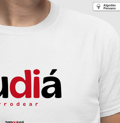 RUDIÁ – Camiseta Algodão Peruano (Branca – Masculina e Feminina)
