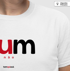 NUM – Camiseta Algodão Peruano (Branca – Masculina e Feminina)