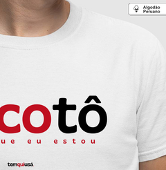 ONCOTÔ – Camiseta Algodão Peruano (Branca – Masculina e Feminina)