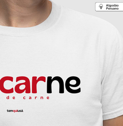 KIDICARNE – Camiseta Algodão Peruano (Branca – Masculina e Feminina)