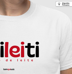 LIDILEITI – Camiseta Algodão Peruano (Branca – Masculina e Feminina)