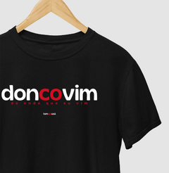 DONCOVIM – Camiseta Algodão 30.1 (Cores Escuras – Masculina e Feminina) - loja online