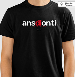 ANSDIONTI – Camiseta Algodão Peruano (Cores Escuras – Masculina e Feminina)