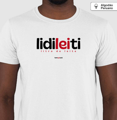 LIDILEITI – Camiseta Algodão Peruano (Branca – Masculina e Feminina) - comprar online