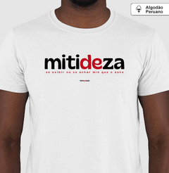 MITIDEZA – Camiseta Algodão Peruano (Branca – Masculina e Feminina) - comprar online