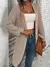 Imagem do Cardigã de malha comprida feminino, suéter médio longo, top versátil, moda, outono e inverno