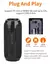 Caixa som portátil T&G à prova da água, compatível com bluetooth - TECNOELETROSTORE