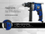 Taladro Percutor Gadnic TL80 Regulable Con Guia y Mechas - RMA Solutions SRL