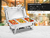 Buffetera Mantenedor Comidas Chafing Cuk by Gadnic 3 Bandejas - RMA Solutions SRL