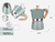 Imagen de Cafetera Moka Cuk By Gadnic MK60P Tipo Italiana