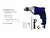 Taladro Percutor Gadnic TL80 Regulable Con Guia y Mechas