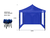 Gazebo Gadnic 3X3-M Plegable 3x3 Reforzado Paredes con Ventana Ideal Playa o Eventos