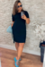 Vestido Curto Moletinho com bolso - loja online