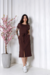 Vestido Longuete Moletinho com amarração na internet