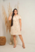 Vestido Chemise Curto Estampado em Viscose com bolsos no busto - comprar online