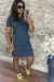 Vestido Curto Moletinho com bolso - Dom Evangélico
