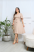 Imagem do Vestido Midi com mangas amplas e faixa na cintura