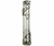 Transparent Plastic Mezuzah Case, Decorative Jerusalem Image - Silver Shin - buy online