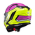 Capacete Texx Fechado Kaiman Teaser Rosa Preto Verde Brilhante