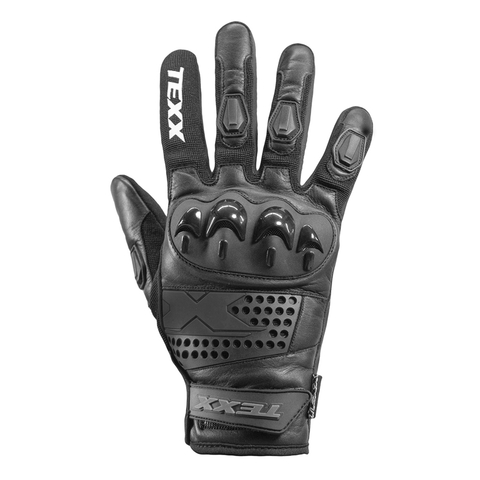 Luva Texx Old Shoot Preta Couro Vintage