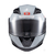 Capacete Texx Escamoteável Gladiator V3 Makan Cinza Vermelho Brilhante Tam 62