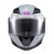 Capacete Texx Escamoteável Gladiator V3 Makan Cinza Rosa Brilhante Escamoteável