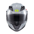 Capacete Texx Escamoteável Gladiator V3 Makan Cinza Verde Brilhante Escamoteável