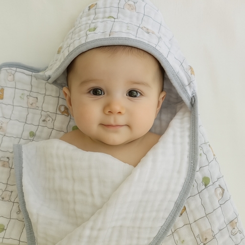 Banho - Toalhão soft Animais Xadrez - comprar online