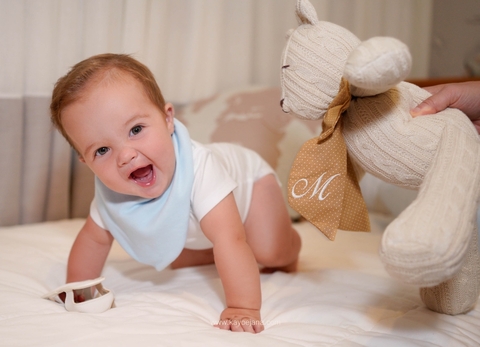 Kit Babadores Bandana Xadrez azul - comprar online