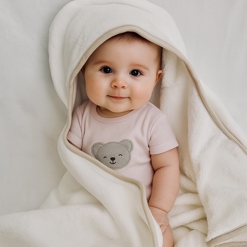 Toalha banho baby - 8x mais absorção - comprar online