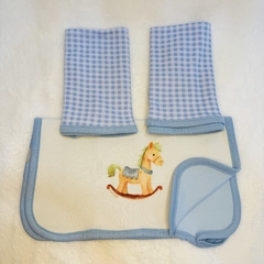 Kit 3 Paninhos de boca Cavalinho - Carrossel Baby - loja online