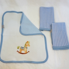 Kit 3 Paninhos de boca Cavalinho - Carrossel Baby - comprar online