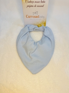Kit Babadores Bandana Xadrez azul - Carrossel | Espaço do bebê