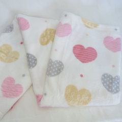Cobertor Plush Corações rosa - comprar online