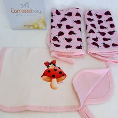 Kit 3 Paninhos de boca Joaninha- Carrossel Baby - comprar online