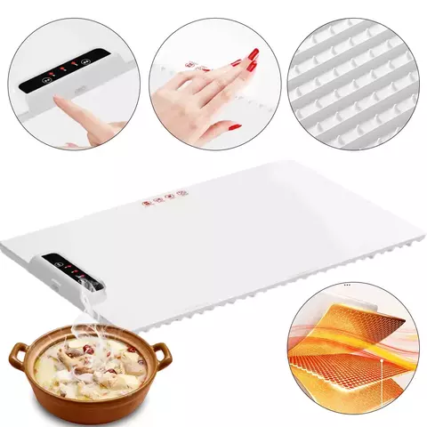Bandeja De Aquecimento Elétrico Com Temperatura Ajustável, Placa De Aqueciment