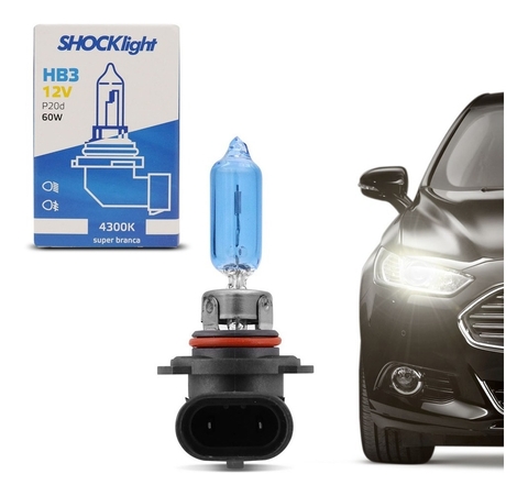 Lâmpada Super Branca Hb3 4300k 12v 65w Efeito Xênon Original