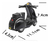Imagem do Isqueiro De Chama Moto Lambreta Scouter Recarregavel Com Gás
