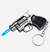 Isqueiro 2 Em 1 Maçarico Chaveiro Mini Revolver Recarregável