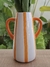 Vaso Decorativo com Alça e Listras Laranja - comprar online