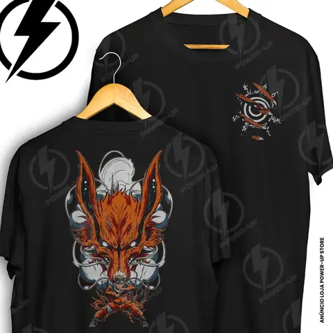 CAMISETA NARUTO UZUMAKI - RAPOSA