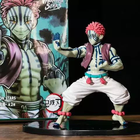 Action Figure Akaza Colecionável com Caixa - Demon Slayer