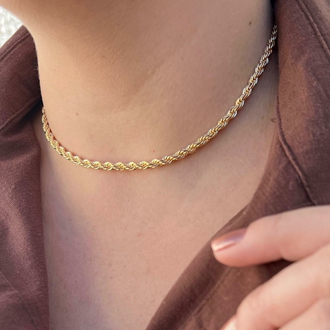 COLAR CORDÃO BAIANO MÉDIO 35CM - comprar online