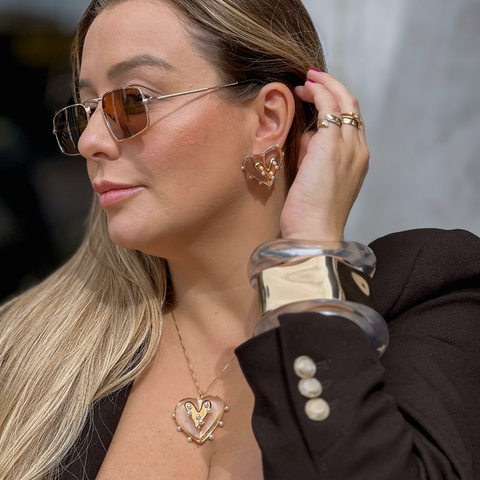 CONJUNTO CORAÇÃO ACRILICO - comprar online