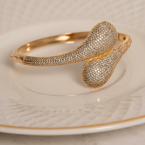 BRACELETE GOTA CRAVEJADA