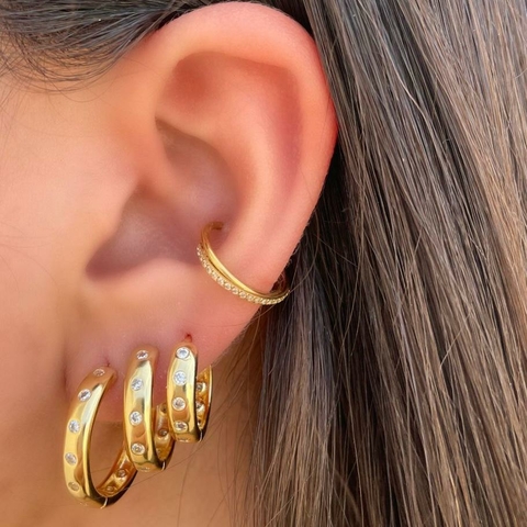 TRIO ARGOLINHA 9 PEDRINHAS