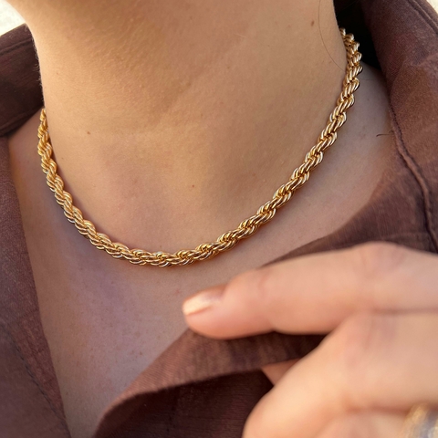 COLAR CHOKER CORDÃO BAIANO 35CM