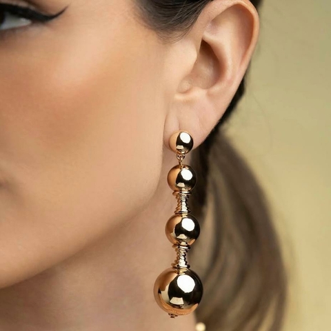 Brinco 4 Esferas Maxi