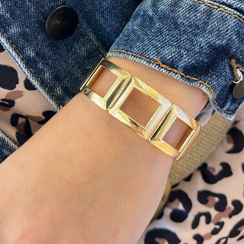 BRACELETE ELASTICO QUADRADO