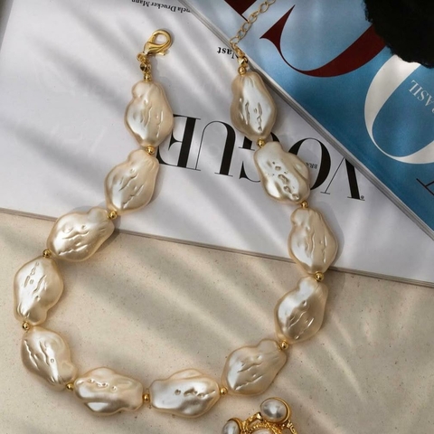 COLAR PEROLAS GRANDES - comprar online